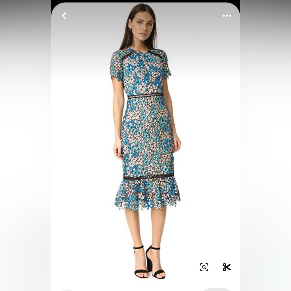 Shoshanna Lace Floral Dress